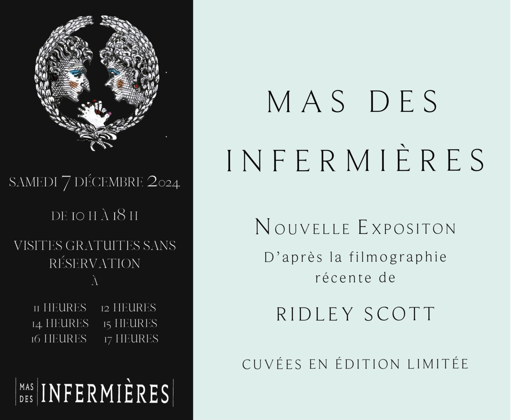 SATURDAY DECEMBER 7 – NEW EXHIBITION OPENING